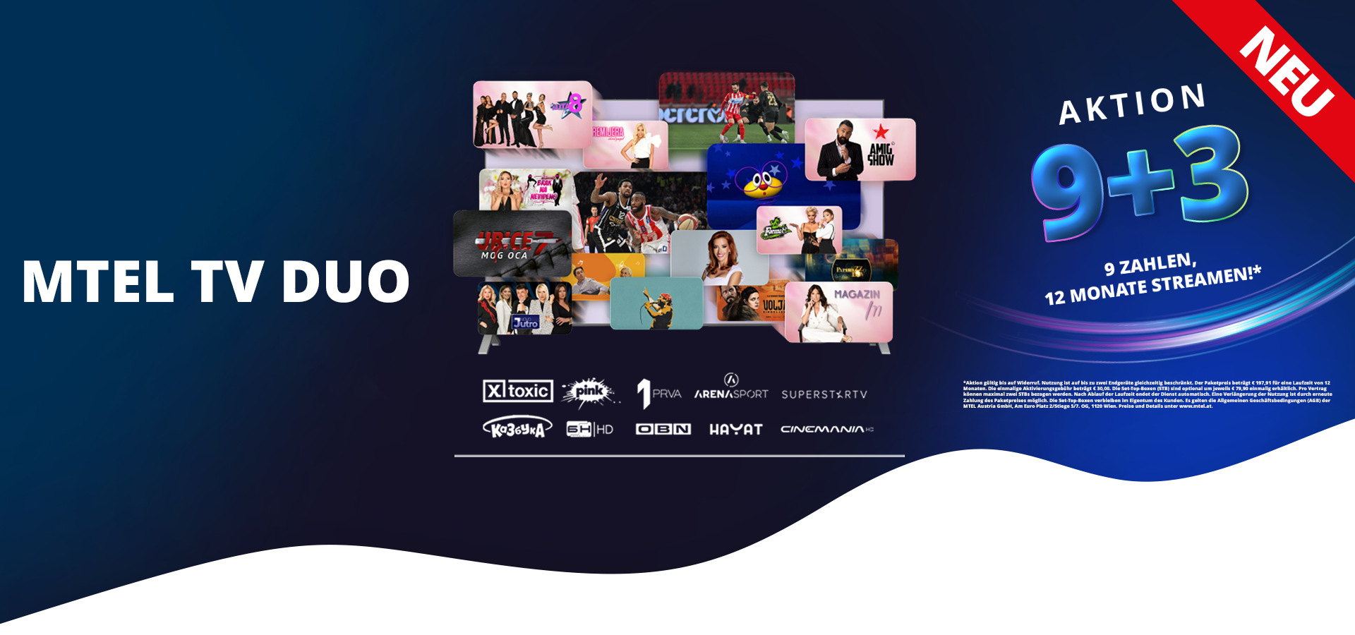 MTEL TV DUO 9+3