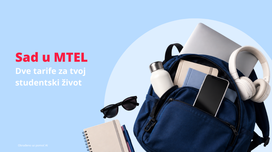 Sad u MTEL: Dve tarife za tvoj studentski život