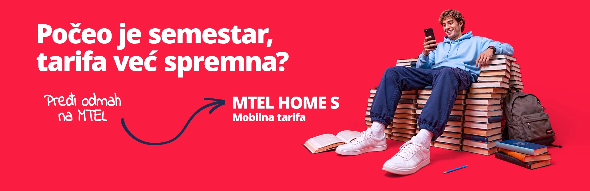 Počeo je semestar, tarifa već spremna? - MTEL HOME S Mobilna tarifa