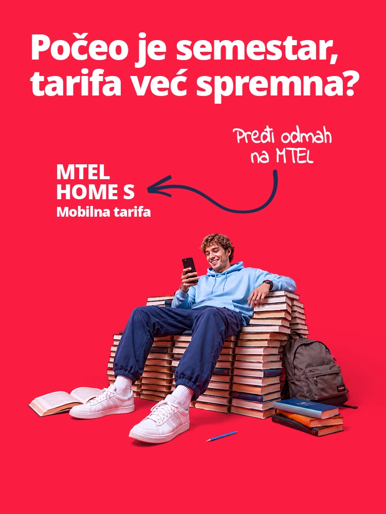 Počeo je semestar, tarifa već spremna? - MTEL HOME S Mobilna tarifa