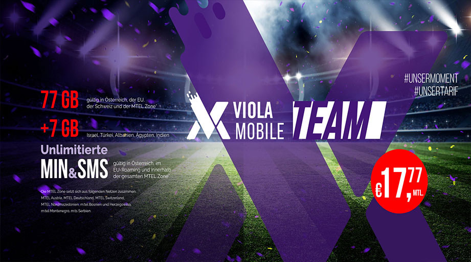 Anpfiff für Viola Mobile Team
